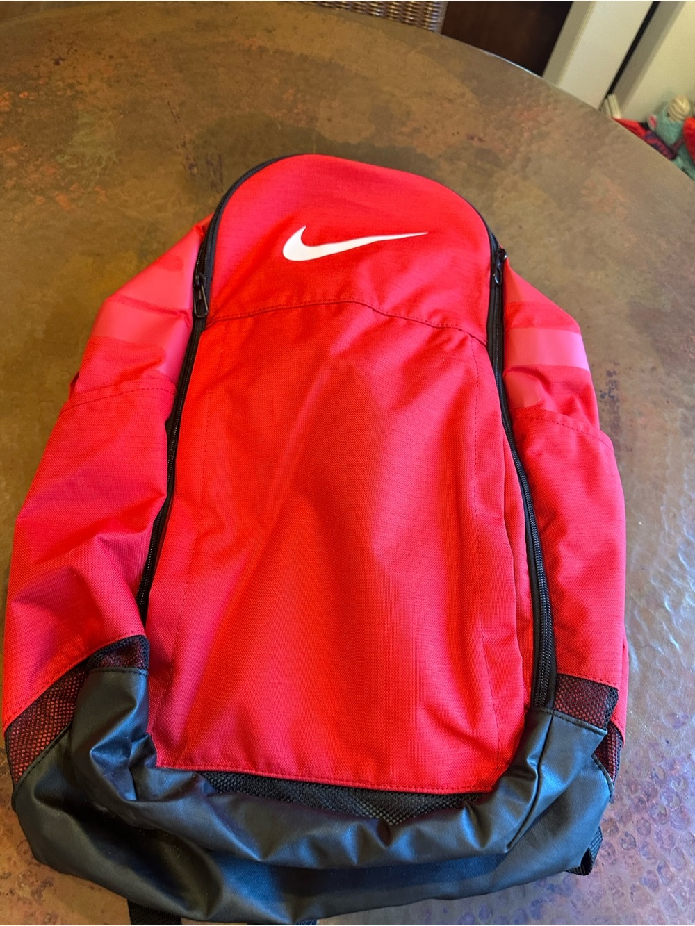 Nike Red and Black Men's Athletic Backpack. Like new.